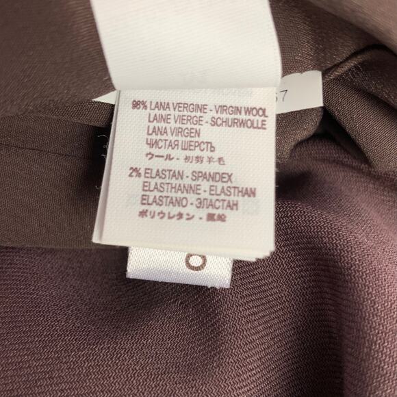 BRUNELLO CUCINELLI Size M Eggplant Virgin Wool A-line Sleeveless Dress - Picture 4 of 6